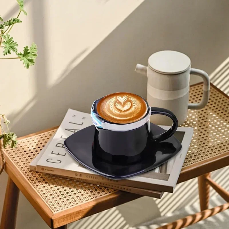 Anime Coffee Mug with Saucer Creative Luffy Ace Sabo Three Brothers Hat Shaped Ceramic Coffee Cup Child's Birthday Gift Cup - Image 5