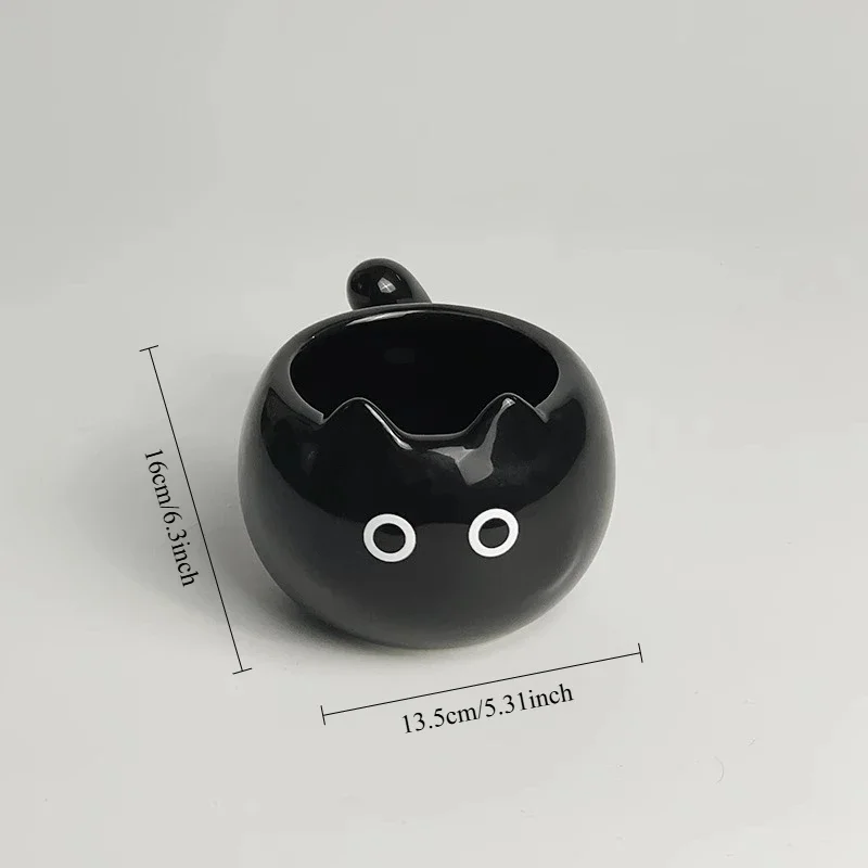 Ceramic Mug Cute Cat Shaped Underglaze Colored Cartoon Siamese Cat Coffee Cups Home Breakfast Milk Coffee Mug Birthday Gift Cup - Image 6