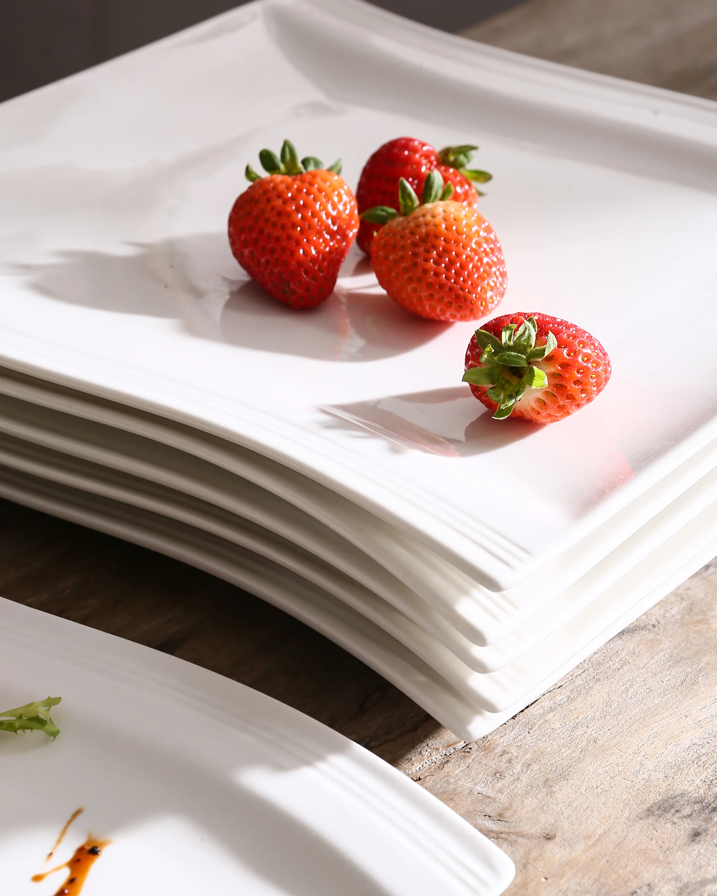 MALACASA, Series Flora, 6/12 Piece 10.25" Ivory White Porcelain China Ceramic Cream White Dinner Plates - Image 6