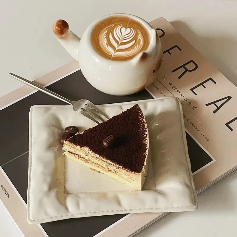 Ceramic Mug Cute Cat Shaped Underglaze Colored Cartoon Siamese Cat Coffee Cups Home Breakfast Milk Coffee Mug Birthday Gift Cup - Image 5